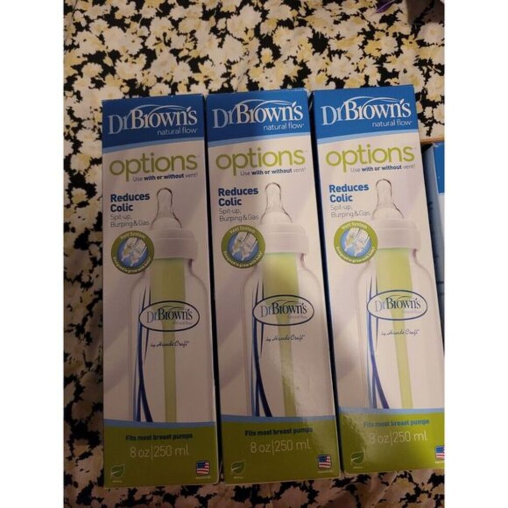 Dr. Brown's Natural Flow Bottles 8‎ oz - 4 Piece + 3 Others Different Brand